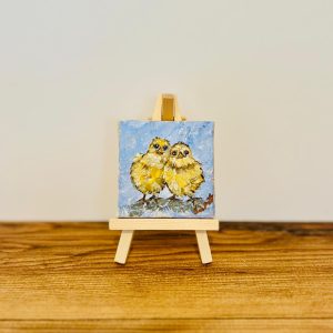 Mini canvas acrylic painting.